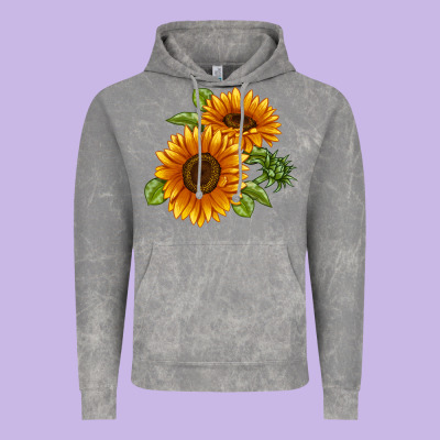 Soraya Sunflower Vintage Hoodie Designed By Lillyallendesigns