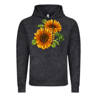 Vintage Black Soraya Sunflower Vintage Hoodie - LillyAllenDesigns