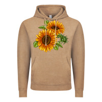 Vintage Coffee Soraya Sunflower Vintage Hoodie - LillyAllenDesigns