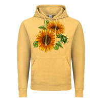 Vintage Mustard Soraya Sunflower Vintage Hoodie - LillyAllenDesigns