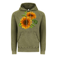 Vintage Olive Soraya Sunflower Vintage Hoodie - LillyAllenDesigns