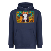 Navy autumn baby cow Heavyweight Hoodie - Jasminsmagicworld