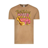 Vintage Camel birthday diva pink and gold glitter Vintage Tee - LillyAllenDesigns