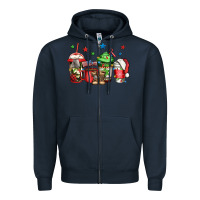 Navy army Christmas coffee Zipper Hoodie - Jasminsmagicworld