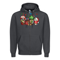 Smoke army Christmas coffee Zipper Hoodie - Jasminsmagicworld
