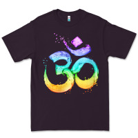Plum womens om symbol   psy trance goa yoga meditation buddhism buddhist v Premium Tee - linhVisuals