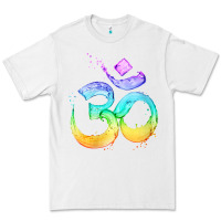 White womens om symbol   psy trance goa yoga meditation buddhism buddhist v Premium Tee - linhVisuals