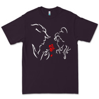 Plum beauty the beast love Premium Tee - linhVisuals