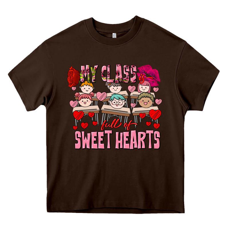 Valentine's Day My Class Is Full Of Sweet Hearts Heavy Core Tee by FaDigitalArtStudio | Teevron
