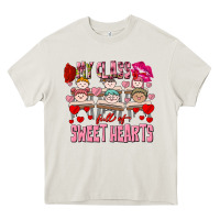 Cream Valentine's Day my class is full of sweet hearts Heavy Core Tee - FaDigitalArtStudio