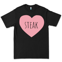 Black i heart steak Premium Tee - linhVisuals
