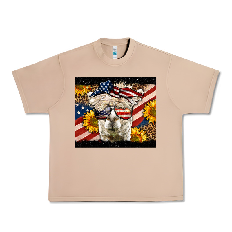 Western 4th Of July Lama Urban Heavy Tee by LillyAllenDesigns | Teevron