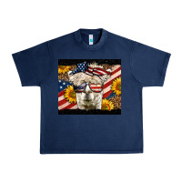 Navy Western 4th Of July Lama Urban Heavy Tee - LillyAllenDesigns