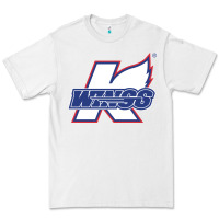 White Kalamazoo ice hockey Premium Tee - linhVisuals