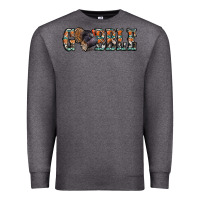 Charcoal Heather gobble thanksgiving turkey Premium Sweatshirt - Jasminsmagicworld