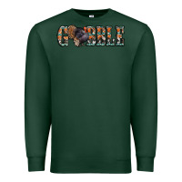 Sports Green gobble thanksgiving turkey Premium Sweatshirt - Jasminsmagicworld