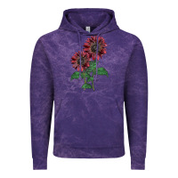 Cloud Purple 2 Chocolate sunflower Vintage Hoodie - LillyAllenDesigns