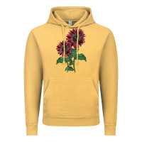 Vintage Mustard 2 Chocolate sunflower Vintage Hoodie - LillyAllenDesigns