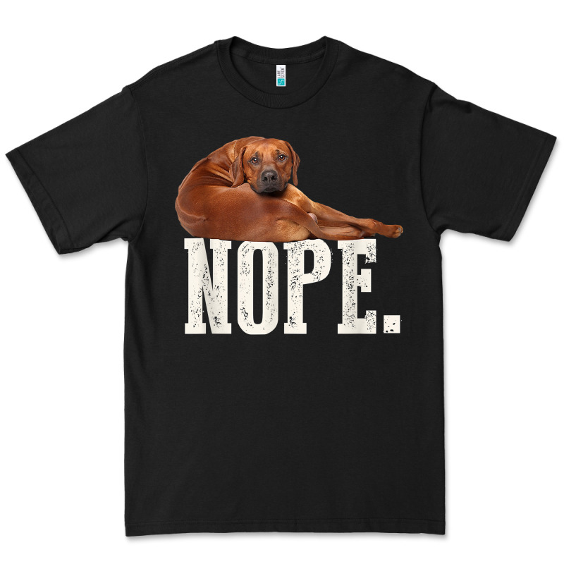 Nope Lazy Rhodesian Ridgeback T Shirt Dog Lover Gift Tee Premium Tee by linhVisuals | Teevron