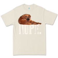 Bone nope lazy rhodesian ridgeback t shirt dog lover gift tee Premium Tee - linhVisuals