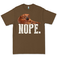 Cacao nope lazy rhodesian ridgeback t shirt dog lover gift tee Premium Tee - linhVisuals
