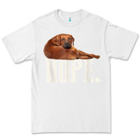 White nope lazy rhodesian ridgeback t shirt dog lover gift tee Premium Tee - linhVisuals