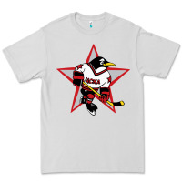 Dove Grey Red Penguin 1990's Russian Premium Tee - linhVisuals