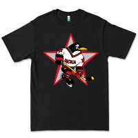 Black Red Penguin 1990's Russian Premium Tee - linhVisuals