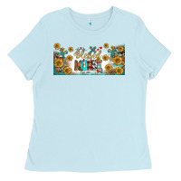 Baby Blue blessed nurse libbey glass Ladies Tee - BundleAndBundleShop
