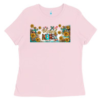 Bubblegum Pink blessed nurse libbey glass Ladies Tee - BundleAndBundleShop