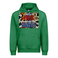 Emerald Land of the Free Home of the Brave Brushstroke Urban Hoodie - Jasminsmagicworld