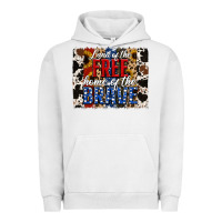 Pigment Lunar Rock Land of the Free Home of the Brave Brushstroke Urban Hoodie - Jasminsmagicworld