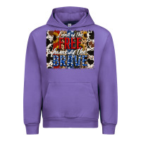 Tulip Land of the Free Home of the Brave Brushstroke Urban Hoodie - Jasminsmagicworld