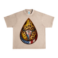 French Oak american sunflower bullskull teardrop earrings Urban Heavy Tee - Jasminsmagicworld