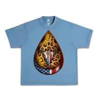 Pebble Blue american sunflower bullskull teardrop earrings Urban Heavy Tee - Jasminsmagicworld