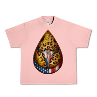 Salmon american sunflower bullskull teardrop earrings Urban Heavy Tee - Jasminsmagicworld