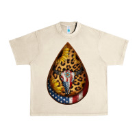 Sandshell american sunflower bullskull teardrop earrings Urban Heavy Tee - Jasminsmagicworld
