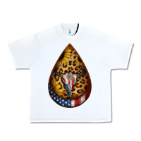 White american sunflower bullskull teardrop earrings Urban Heavy Tee - Jasminsmagicworld
