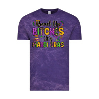 Cloud Purple bead up bitches it s mardi gras Vintage Tee - LillyAllenDesigns