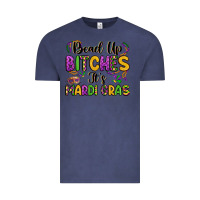 Vintage Denim bead up bitches it s mardi gras Vintage Tee - LillyAllenDesigns
