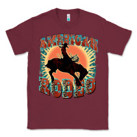 Burgundy American rodeo Classic Tee - FaDigitalArtStudio