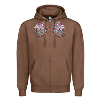 Chestnut easter hands skeleton Zipper Hoodie - Jasminsmagicworld