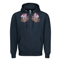 Navy easter hands skeleton Zipper Hoodie - Jasminsmagicworld