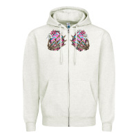 Oatmeal Heather easter hands skeleton Zipper Hoodie - Jasminsmagicworld