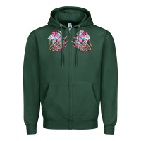 Sports Green easter hands skeleton Zipper Hoodie - Jasminsmagicworld