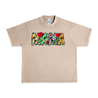 French Oak floral animal print mama Urban Heavy Tee - CowhideDigitalArt