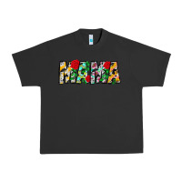 Pigment Black floral animal print mama Urban Heavy Tee - CowhideDigitalArt