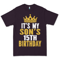 Plum it's my son's 15th birthday 15 years old boy t shirt Premium Tee - linhVisuals