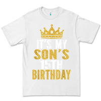 White it's my son's 15th birthday 15 years old boy t shirt Premium Tee - linhVisuals