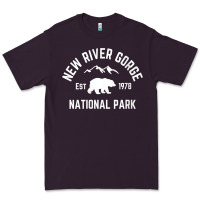 Plum womens new river gorge national park bear west virginia nature v neck Premium Tee - linhVisuals